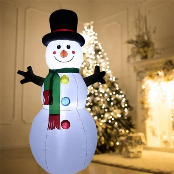 Christmas Decor Outdoor 5 FT Inflatable Snowman, Christmas Blow Up Yard Decor